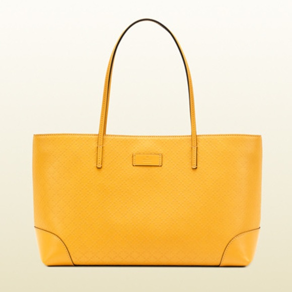 GUCCI Yellow Diamante Tote!